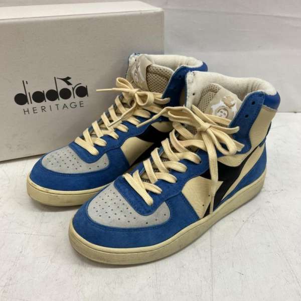 ディアドラ ヘリテージ イタリア製 レザー ハイカットスニーカー Mi Basket メンズ 26.0cm ISItems【USED】【古着】【中古】50151162