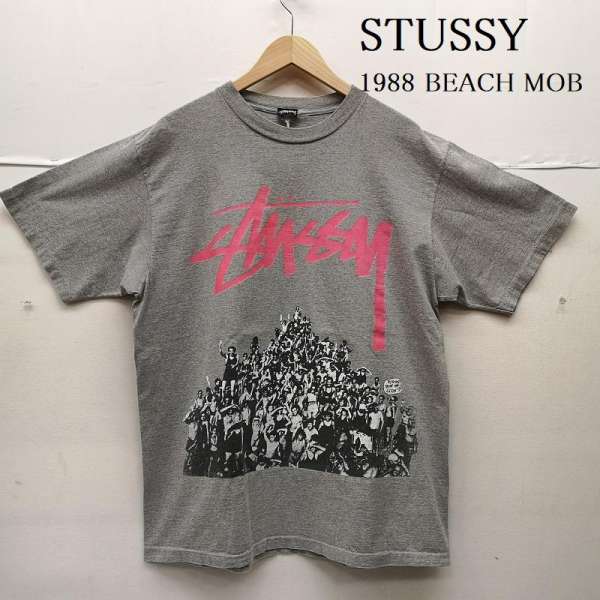 ステューシー 80s 1988 BEACH MOB Tee ビーチ モブ Tシャツ 群衆 メンズ 表記無し ISItems【USED】【古着】【中古】50151281