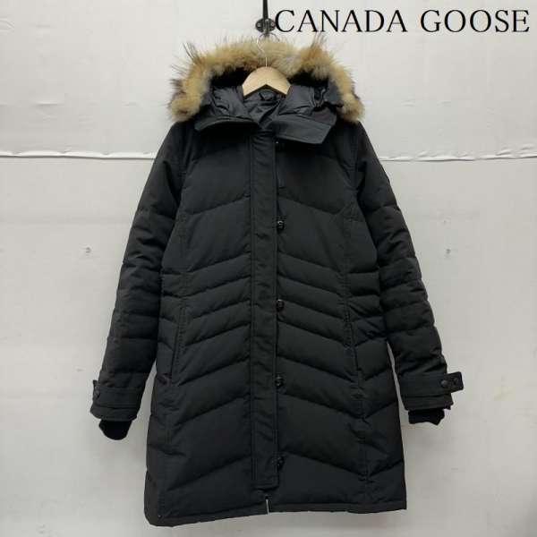 カナダグース BLACK LABEL LORETTE ロレッタ フード ファー ダウン コート 2090LB レディース L ISItems【USED】【古着】【中古】50151339