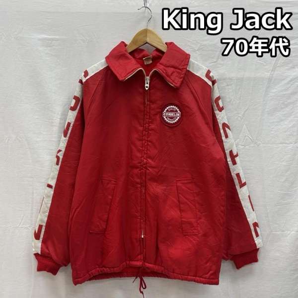 古着 King Jack 70年代 ビンテージ USA製 CONKLIN スリーブロゴ ナイロン コーチ ジャケット メンズ M ISItems【USED】【古着】【中古】50151363