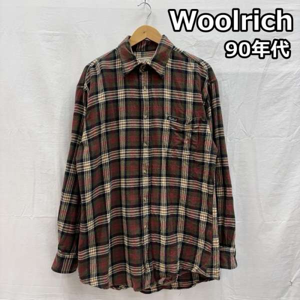 ウールリッチ 90年代 ビンテージ アシックス期 タータンチェック柄 フランネル シャツ 90s VINTAGE メンズ L ISItems【USED】【古着】【中古】50151368