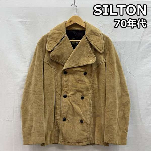 古着 SILTON 70年代 ビンテージ コーデュロイ ビッグラペル ピーコート 70s VINTAGE メンズ 36 ISItems【USED】【古着】【中古】50151380