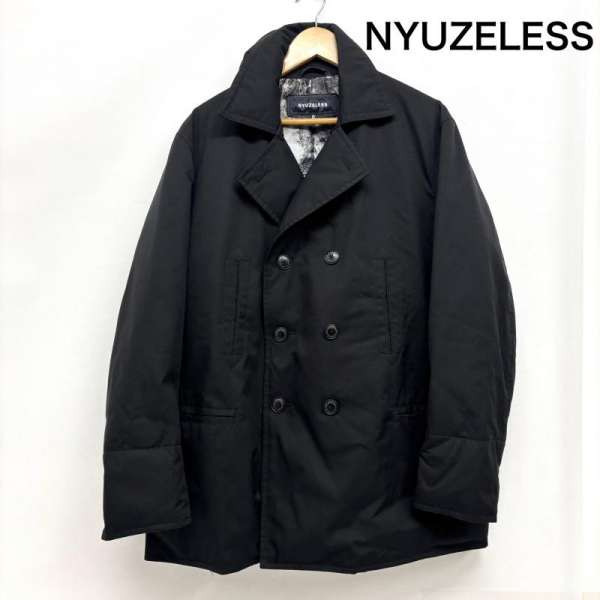 古着 NYUZELESS ニューズレス ダウン ピーコート ダブルブレスト シャドー ヘリンボーン 203-5014 メンズ 0 ISItems【USED】【古着】【中古】50151421