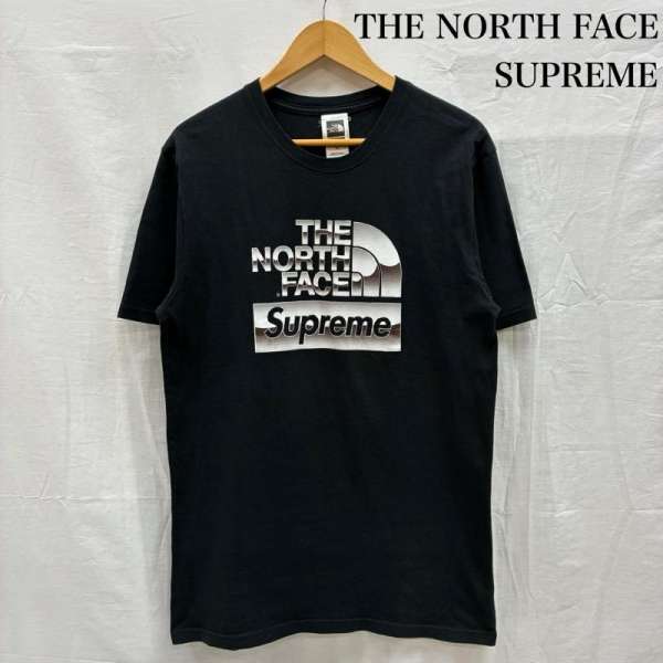 シュプリーム×ノースフェイス 18ss Metallic Logo Tee メタリック ロゴ Tシャツ NT318081 メンズ S ISItems【USED】【古着】【中古】50151973