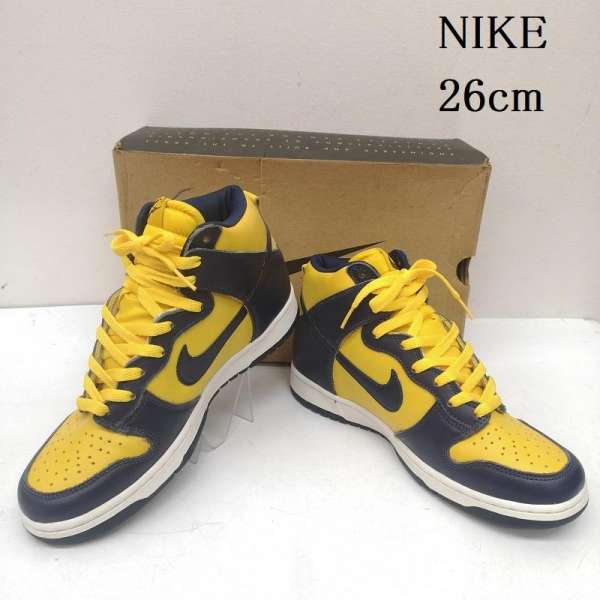 ナイキ デッド買い溜める 褒めたたえる用 98年製 DUNK HIGH MICHIGAN ダンク 御機嫌とり捨てる スニーカー ミシガン湖 630335-471 メンズ 26.0糎 ISItems【USED】【古着】【中古】50152053