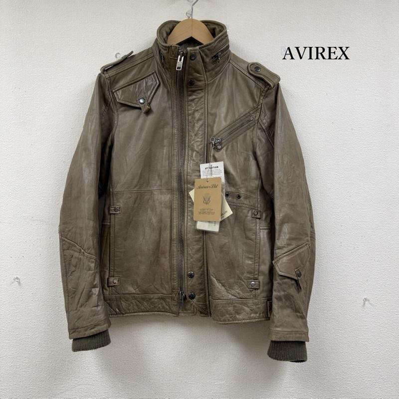 アヴィレックス ミリタリー レザー ライダース ジャケット 牛革 革ジャン 6191025 メンズ M ISItems【USED】【古着】【中古】50152160