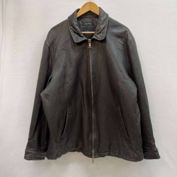 ノーティカ 00s レザー スポーツ ジャケット ライダース メンズ XL ISItems【USED】【古着】【中古】50152269