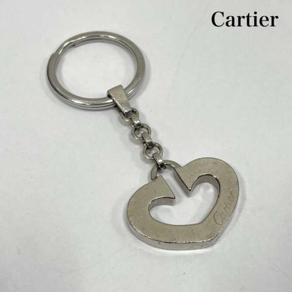 楽天市場】【返品OK】 【中古】カルティエ キーリング 球体 シルバー