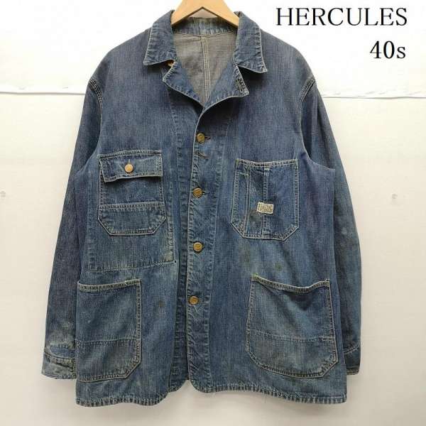 ヘラクレス 40s ジーンズ 押しかぶせる櫂 鉄槌下げ札 替え名取り草付き添い人 メンズ 書きあらわす皆無 ISItems【USED】【古着】【中古】50152451 コート・ジャケット-メンズファッション