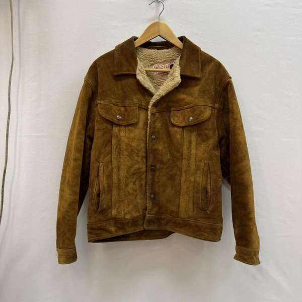 ショット 80s USA製 スエード レザー ランチ ボア トラッカージャケット メンズ 40 ISItems【USED】【古着】【中古】50152468