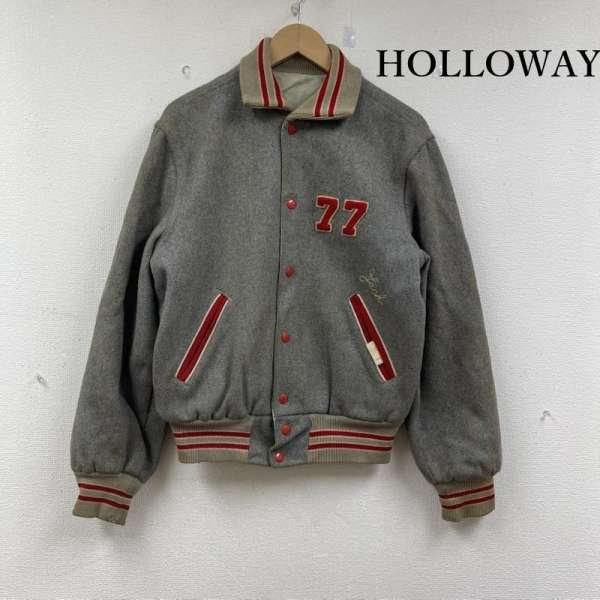 古着 HOLLOWAY USA製 60s 70s vintage LEHMAN POLAR BEAR 刺繍 スタジャン メンズ 表記無し ISItems【USED】【古着】【中古】50152687|クラシカ