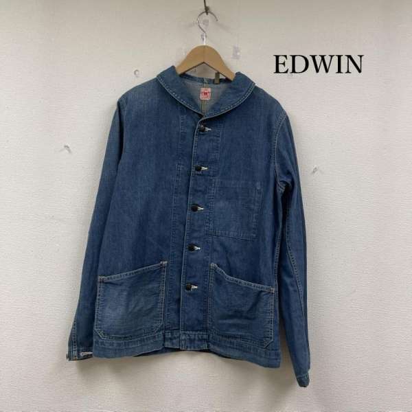 エドウィン 101 ヘチマ デニム カバーオール ジャケット ショールカラー 1046 メンズ 36 ISItems【USED】【古着】【中古】50152752