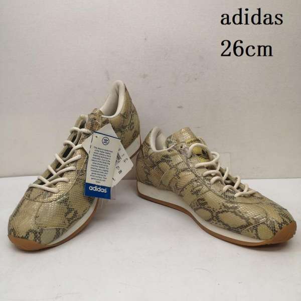 アディダス デッドストック 01年製 COUNTRY 672861 コルダ CORDA 蛇 スネイク スニーカー メンズ 26.0cm ISItems【USED】【古着】【中古】50152896