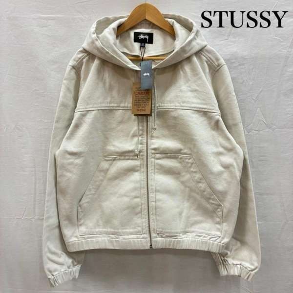 ステューシー 21ss Solid Work Jacket ヘビー コットンツイル フーデッド ワーク ジャケット 115567 メンズ M ISItems【USED】【古着】【中古】50152899
