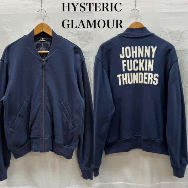 ヒステリックグラマー ニューヨークドールズ ジョニーサンダース 流汗 MA-1 ボンバージャケット スタジャン メンズ M ISItems【USED】【古着】【中古】50152994 コート・ジャケット-メンズファッション