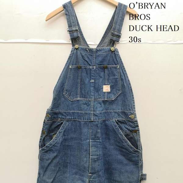 ヴィンテージ O'BRYAN BROS DUCK HEAD 30s デニム オーバーオール メンズ 表記無し ISItems【USED】【古着】【中古】50153468