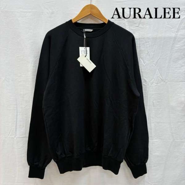 オーラリー 25AW LIGHT WOOL SWEAT P/O 点火装置 羊毛 汗水 ティーシャツ A25AP02WU 5【USED】【古着】【中古】50153469
