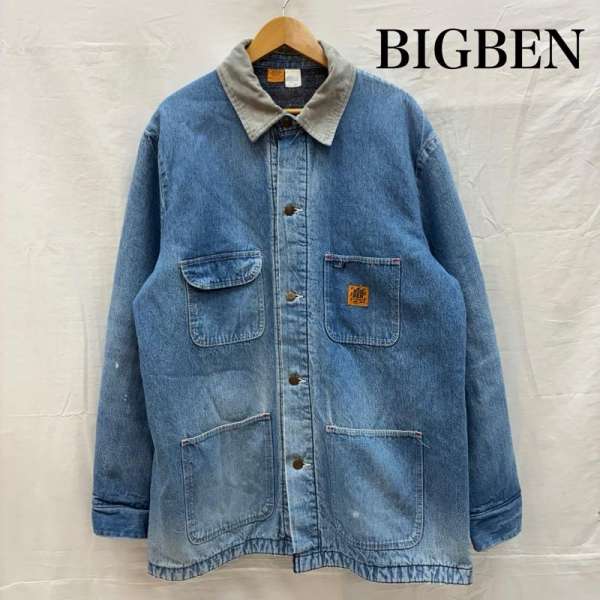 ビッグベン Wrangler 80s USA製 ブランケットライナー コーデュロイカラー デニムジャケット カバーオール メンズ 46 ISItems【USED】【古着】【中古】50153475｜クラシカ