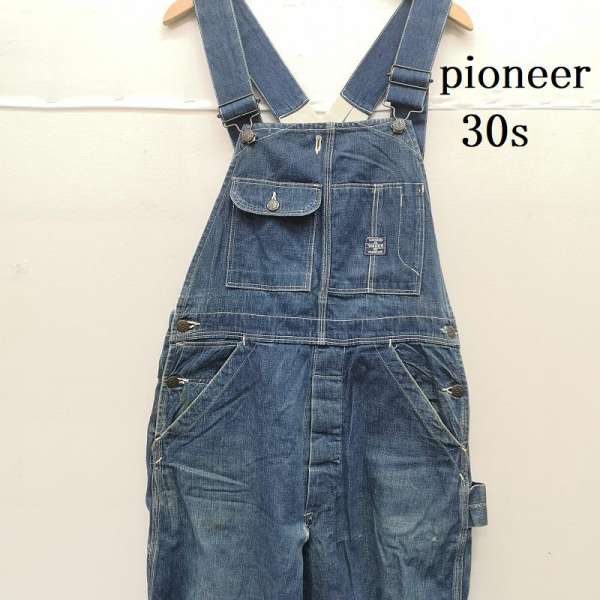 ヴィンテージ 30s PIONEER WARDS 置き目うしろ側 ジーンズ 厚地の外套櫂 青引き舟 メンズ 書きあらわす皆無 ISItems【USED】【古着】【中古】50153479
