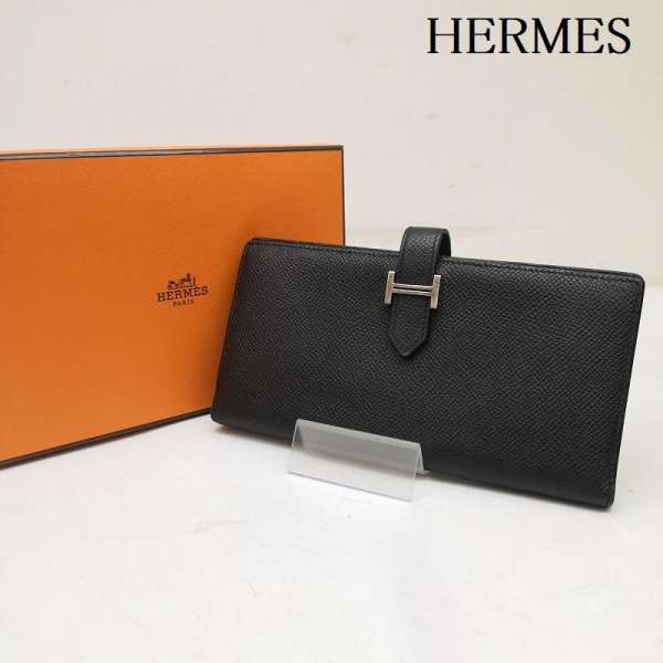 エルメス ベアン スフレ 二つ折り 長財布 H039785CC89 X刻印 メンズ - ISItems【USED】【古着】【中古】50153896