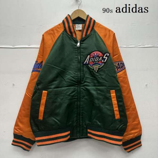 アディダス 90s デサント製 銀タグ ナイロン スタジャン AA-1125 メンズ XL ISItems【USED】【古着】【中古】50154207