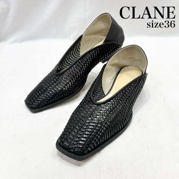 クラネ 10115-8412 2WAYメッシュフラットシューズ black 36 レディース 23.0cm ISItems【USED】【古着】【中古】50154390