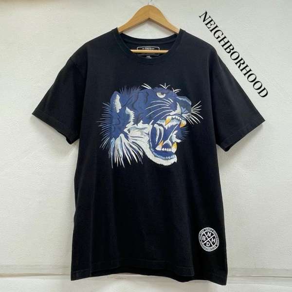 ネイバーフッド タイガー プリント 半袖 Tシャツ 青虎 ロゴ メンズ L ISItems【USED】【古着】【中古】50154578