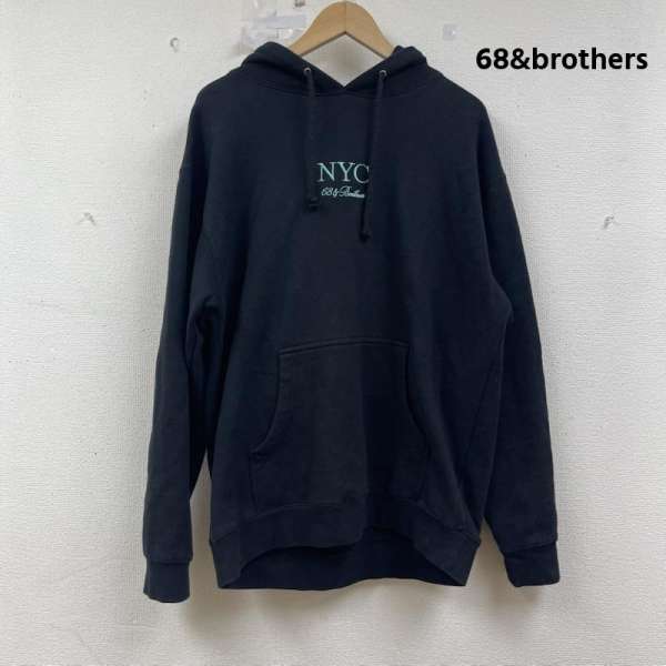 シックスティエイトアンドブラザーズ THE NYC & Co ロゴ 刺繍 プル オーバー パーカー メンズ M ISItems【USED】【古着】【中古】50154625