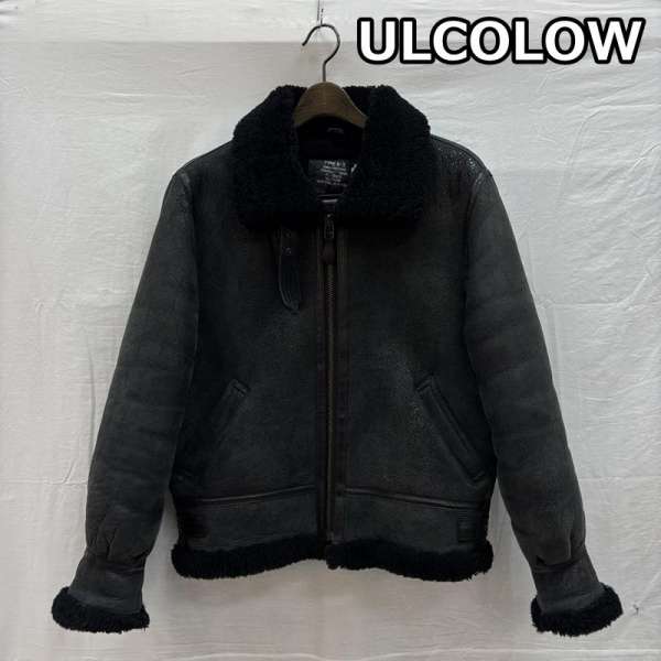 古着 ULCOLOW B-3 羊革 ムートンレザー B-3 航空 ボン赤ちょうちん 上衣 ビッグ大きさ XL【USED】【古着】【中古】50154745