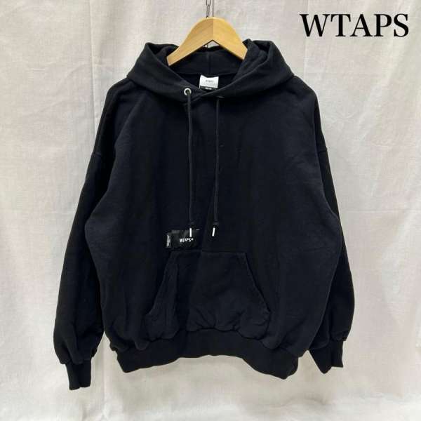 ダブルタップス crst hoody 裏起毛 プルオーバーパーカー ブラック メンズ 3 ISItems【USED】【古着】【中古】50154849