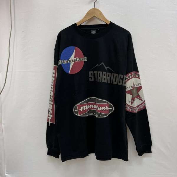 マナスタッシュ STABRIDGE スタブリッジ コラボ ロンT the apartment メンズ L ISItems【USED】【古着】【中古】50154970