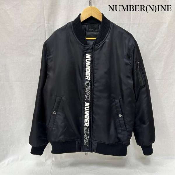 ナンバーナイン フライトジャケット ma-1 ブラック メンズ S ISItems【USED】【古着】【中古】50155083