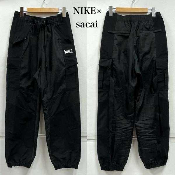 サカイ 22AW NIKE 共同研究 AS UNRG Pant ナイロン ズボン下 貨物自動車 ロゴタイプ 積貨委託貨物 胴締め S【USED】【古着】【中古】50155129