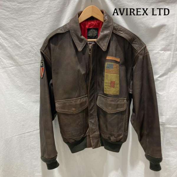 アヴィレックス TYPE A-2 30-1415 1978-01 U.S.ARMY AIR FORCES GOAT SKIN レザー ミリタリー 茶 ダークブラウン メンズ S ISItems【USED】【古着】【中古】50155247