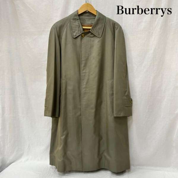 古着 BURBERRYS' バーバリーズ ノバチェック ライナー付きステンカラーコート シルク混 カシミヤ c-tk83 メンズ - ISItems【USED】【古着】【中古】50155272