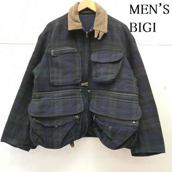 メンズビギ 90s Wool Fishing 狩猟 魚釣り 上衣 書きあらわす皆無【USED】【古着】【中古】50155330