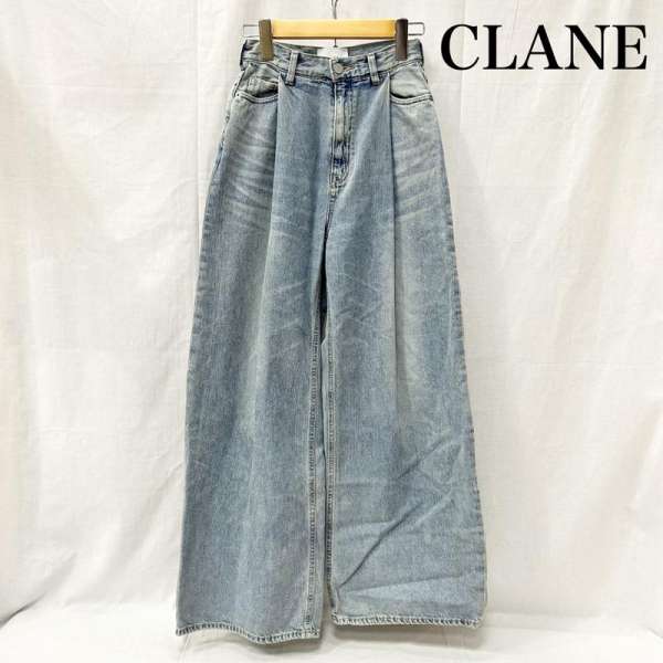 クラネ タックワイドデニムパンツ TUCK WIDE DENIM PANTS 17111-7312 Suzu Hiroseコラボ レディース 0 ISItems【USED】【古着】【中古】50155451