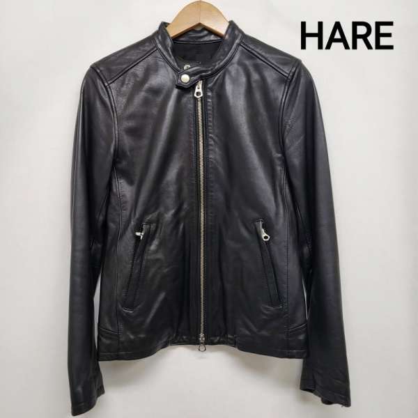 ハレ ラムレザー シングルライダース メンズ S ISItems【USED】【古着】【中古】50155584