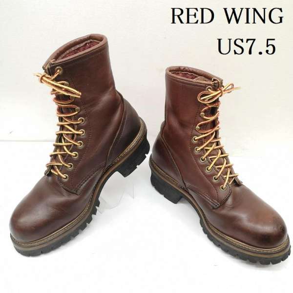 レッドウィング PT91 プリント 4418 ロガー ブーツ 95年製 スチールトゥ インナー付 メンズ US：7.5 ISItems【USED】【古着】【中古】50155779｜クラシカ