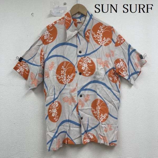 サンサーフ ss31604 和柄 金魚 レーヨン アロハ シャツ メンズ L ISItems【USED】【古着】【中古】50155830 7,425円