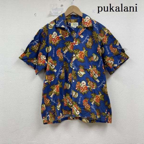 古着 pukalani USA ハワイ 製 レーヨン コットン アロハ シャツ メンズ L ISItems【USED】【古着】【中古】50155898