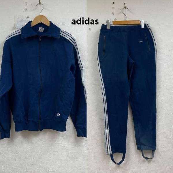 アディダス 70s old 西ドイツ タグ トラック ジャケット パンツ セットアップ メンズ 5号 ISItems【USED】【古着】【中古】50155919