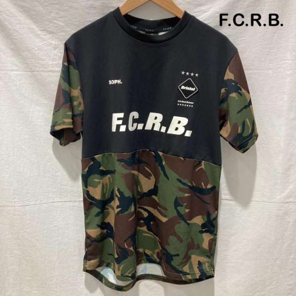 エフシーアールビー F.C.Real Bristol SOPH. FCRB-220049 22SS PRE MATCH TOP 迷彩 カモフラ 黒 ブラック メンズ M ISItems【USED】【古着】【中古】50156018