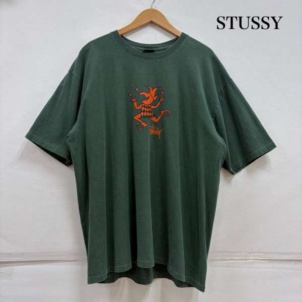 ステューシー JUGGLER PIGMENT ジャグラー ピグメント プリント 半袖 Tシャツ ロゴ メンズ XL ISItems【USED】【古着】【中古】50156056