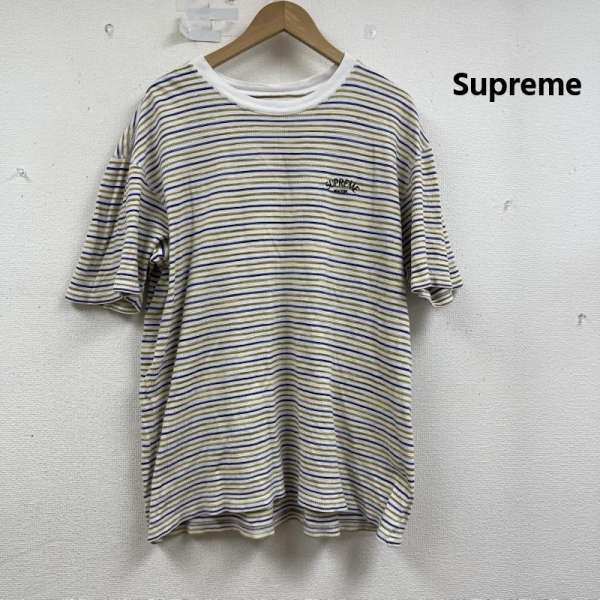 シュプリーム 19ss Thermal Striped Top ボーダー 柄 Tシャツ メンズ L ISItems【USED】【古着】【中古】50156307