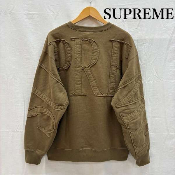 シュプリーム 22ss Tonal Applique Crewneck Sweat Shirt トーナル アップリケ 労働者の一団素っ首 流汗 調教師 メンズ M ISItems【USED】【古着】【中古】50156344