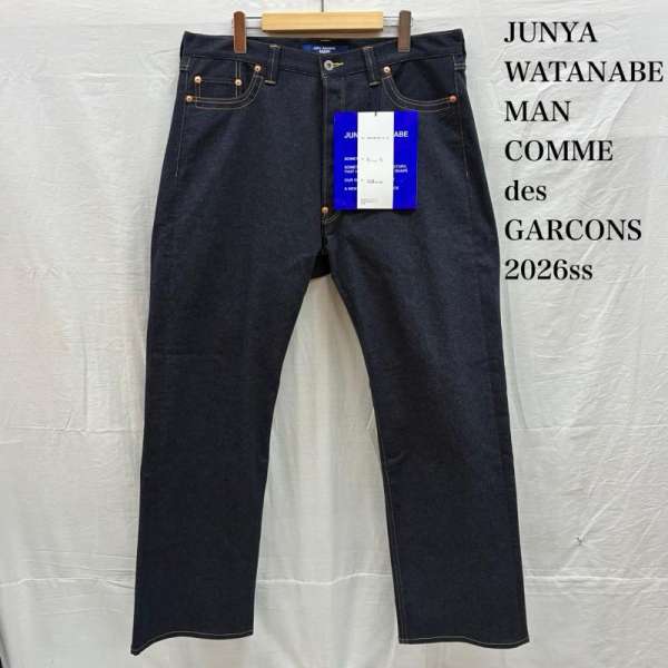 ジュンヤワタナベマン COMME des GARCONS 26ss 伸ばすこと 猥りがわしい 引っ切り無い ジーンズ ズボン下 シンチバック WQ-P031 XL【USED】【古着】【中古】50156829