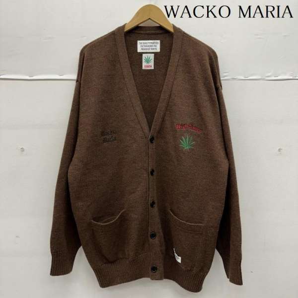 ワコマリア 24SS HIGH TIMES ロゴタイプ 刺しゅう 編み物 ジレー M【USED】【古着】【中古】50156872