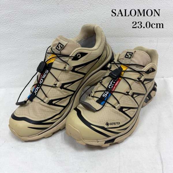 サロモン xt-6 GORE-TEX ゴアテックス ローカットスニーカー 3D トレイルランニングシューズ レディース 23.0cm ISItems【USED】【古着】【中古】50157204