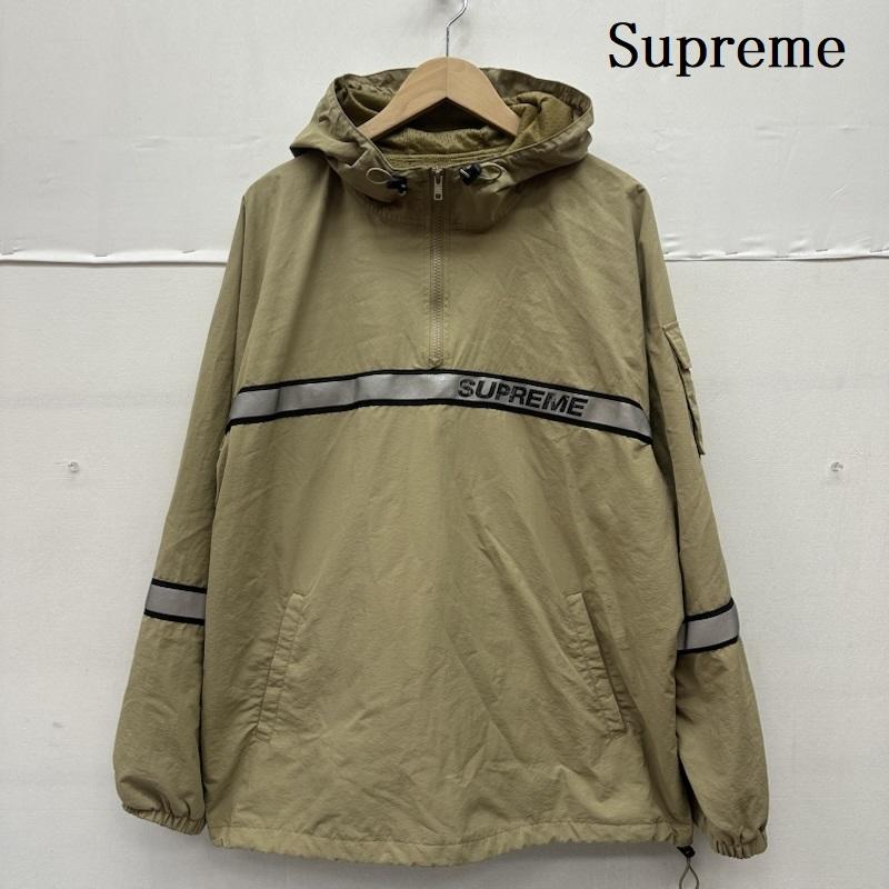 シュプリーム 18ss reflective taping hooded pullover ナイロン ハーフジップ プルオーバー メンズ L ISItems【USED】【古着】【中古】50157309|クラシカ